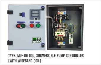 TYPE. MU- G6 DOL, SUBMERSIBLE PUMP CONTROLLER 
(WITH WIDEBAND COIL)
