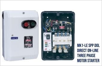 MK1-LE SPP DOL DIRECT ON-LINE
THREE PHASE MOTOR STARTER