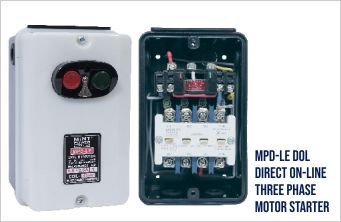MPD-LE DOL DIRECT ON-LINE
THREE PHASE MOTOR STARTER