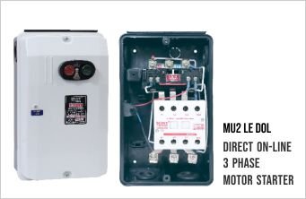 MU2 LE DOL DIRECT ONLINE 3 PHASE MOTOR STARTER